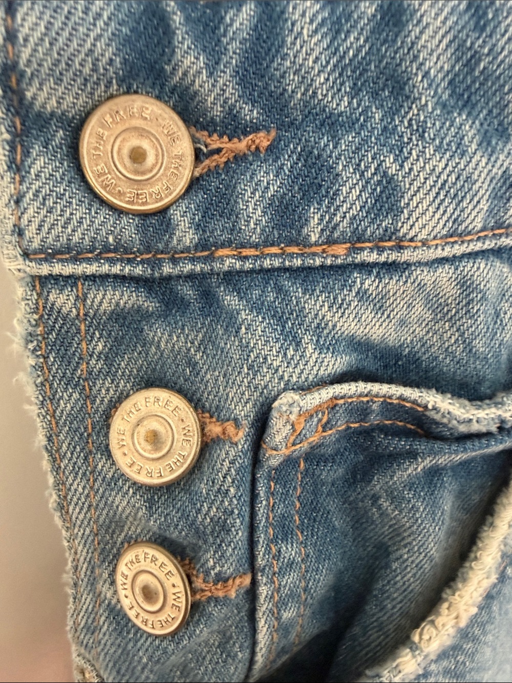 Free People Light Blue Wide-Leg Barrel Denim Overalls - Picture 5 of 9